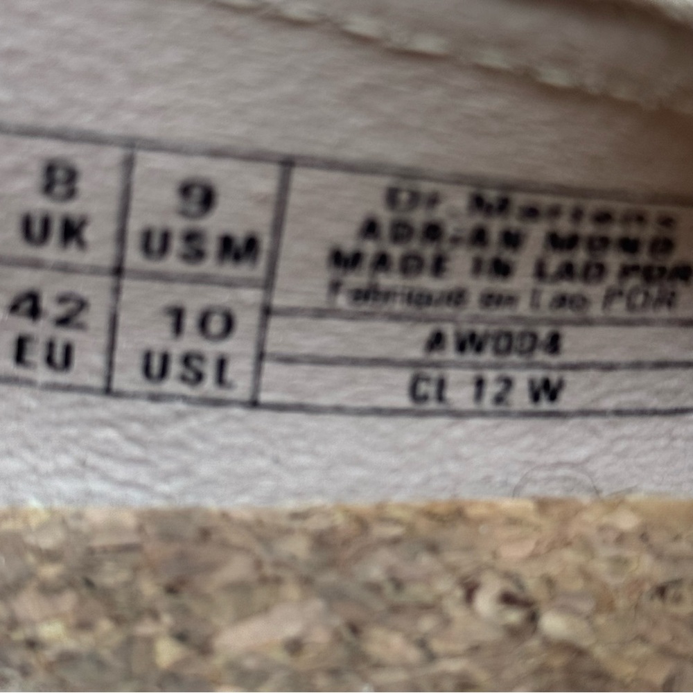 Dr Martens Adrian Tassel Loafer Color Warm Sand Suede SZ Women’s 10. Men’s 9. - Picture 9 of 9
